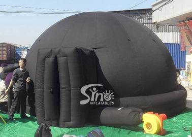 Portable astronaut lab black inflatable planetarium dome tent from inflatable projection tent factory