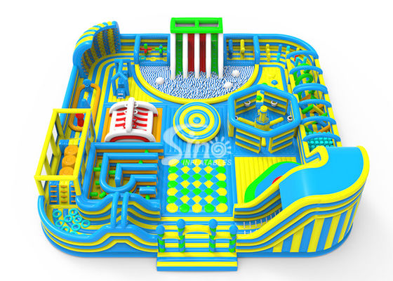 35x35m le parc à thème gonflable du plus grand terrain de jeu d'intérieur pour le parc d'attractions d'adultes des enfants N