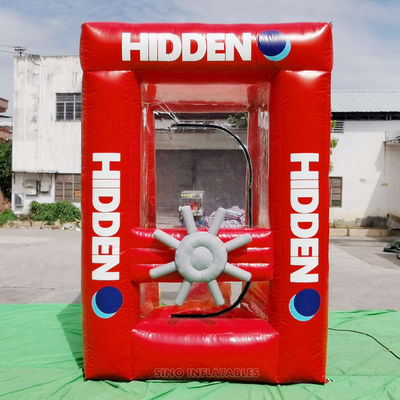 machine gonflable d'argent de cube en argent liquide de 2x2m avec le logo fait sur commande imprimée pour des parties ou le divertissement d'amusement d'adultes des enfants N